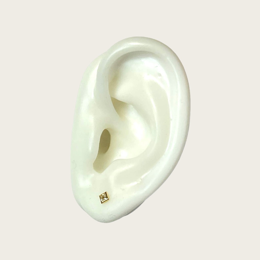 14K Gold Baby Earrings