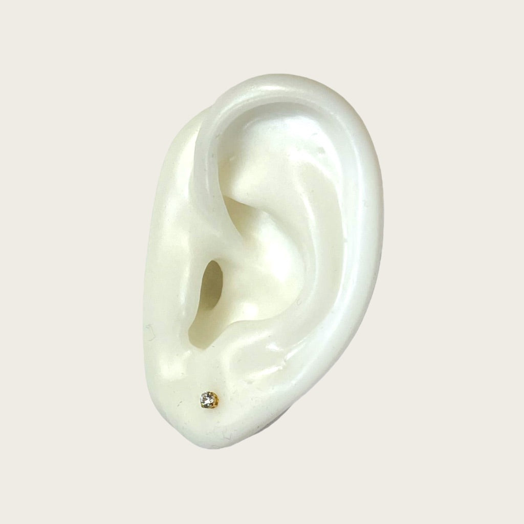 14K Gold Baby Earrings