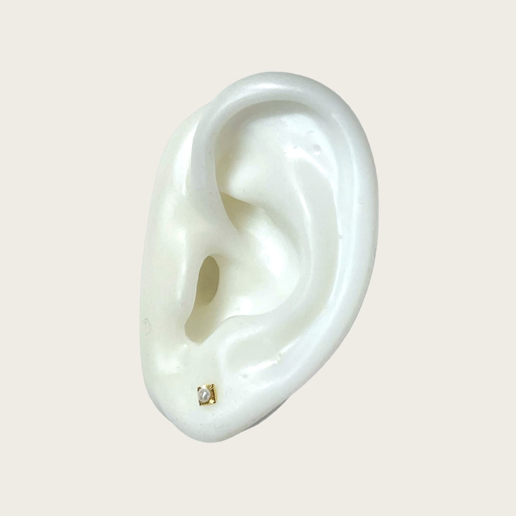 14K Gold Baby Earrings