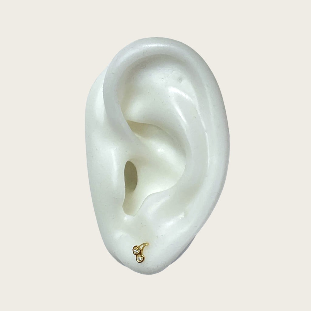 14K Gold Baby Earrings